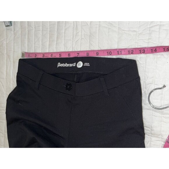 Betabrand Black Bootcut flattering fit Dress Yoga Belt loops Women's Pants Size - Picture 7 of 10